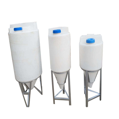 100L尖底塑料加药箱 100公斤锥形搅拌桶 加药搅拌罐容器
