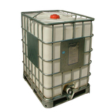 厂家直供塑胶方罐带框架和阀门1立方桶1吨罐